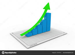 3d chart going up stock photo kerdazz7 175137212