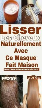 Lisser Les Cheveux Naturellement Avec Ce Masque Fait Maison Cheveux Lisse Lissage De Cheveux Cheveux