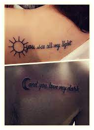 Images About Tattoos On Pinterest Sun Moon The Moon And The Sun Relationship Tattoos Matching Couple Tattoos Couple Tattoos
