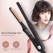 These sandy highlights give the look a modern vibe while accentuating the curls and waves. Ultra Thin Hair Straightener Curler Professional Ceramic Flat Iron For Short Hair Women And Men Fast Styling Adjustable Tools 45 Straightening Irons Aliexpress
