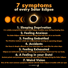 Both a solar and lunar eclipse spiritually means that it's time to start over or try new things. The Seven Symptoms Of Every Solar Eclipse Magical Recipes Online Solar Eclipse Eclipse Energy Healing