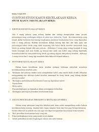 Contoh Studi Kasus K3