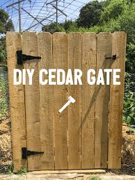 #arbor #arched #cedar #garden #gate #picket #tudor_style. Diy Cedar Garden Gate Four Kids And A Chicken