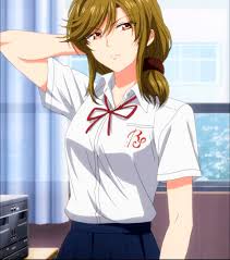 seo yuzuki, gekkan shoujo nozaki-kun, highres, stitched, third-party edit,  10s, 1girl, brown hair, female focus, red eyes, solo, standing - Image View  - | Gelbooru - Free Anime and Hentai Gallery