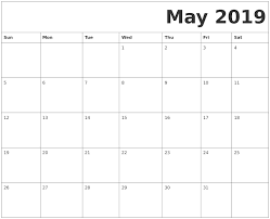 We did not find results for: Printable Calendar 2019 Free May 2019 Printable Calendar Blank Templates
