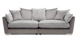 Dfs julius grey leather 4 seater sofa and armchair. Galactic Pillow Back 4 Seater Split Sofa Dfs