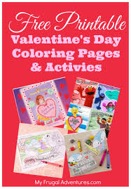Color individual pages or download a bunch to make your own coloring book. Free Valentine S Day Coloring Pages And Activities My Frugal Adventures