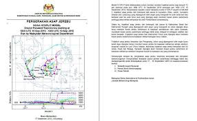 And emergency information through one number, that is 999. Jerebu Malaysia Natural Disaster Emergency Info Facebook