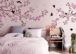 Nursery Wall Decal Cherry Blossom Tree Vinyl Decal Wall Etsy Nursery Wall Decals Tree Wall Decal Nursery Wall Stickers