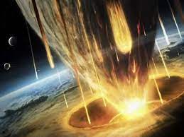 giant asteroid collides with the earth photographic print art com earth end of the world world