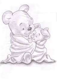 Winnie The Pooh N Piglet Pencil Drawings Tumblr Disney Art Disney Sketches