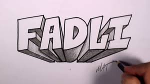 30+ gambar grafiti yang simple, keren, dan mudah ditiru ! Graffiti Writing Fadli Name Design 49 In 50 Names Promotion Youtube Graffiti Writing Graffiti Name Design