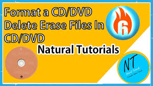 How To Format A Cd Dvd Erase All Files In Cd Dvd Natural Tutorials Using Ashampoo Burning Studio Youtube