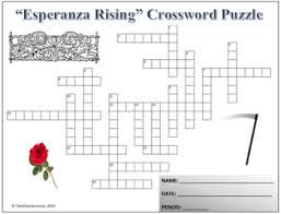 Check spelling or type a new query. Crossword Vocab Quiz For Esperanza Rising Novel By Pam Munoz Ryan