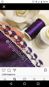 Elti Jealous 49 Crochet Writing Hijab Edge Handarbeitsmodelle Tig Isleri Oya Krose Dikisler