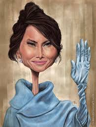 Melania By Mrobinson Art Celebrity Caricatures Funny Caricatures Caricature