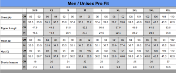 Sizing Charts