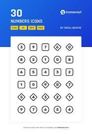 Download Numbers Icon Pack Available In Svg Png Icon Fonts Icon Pack Icon Number Icons