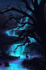 Jacek Irzykowski Fantasy Landscape Waterfall Scenery