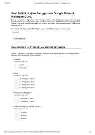 Contoh soalan kualitatif untuk kajian impak, contoh soalan iq, contoh soalan jpa, contoh soalan n29, contoh soalan ptd, contoh soalan sbp. Soal Selidik Kajian Penggunaan Google Drive Flipbook By Ikmal Madihah Kamat Fliphtml5