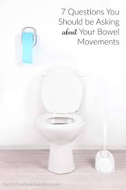 asking about your bowel movements