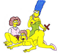 Rule34 - If it exists, there is porn of it  xiro, helen lovejoy, marge  simpson, maude flanders  470678