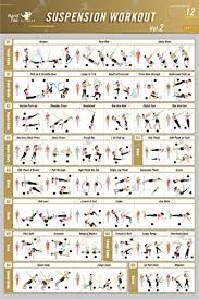 Handtao Suspension Exercise Vol 2 Fabric Canvas Poster Bodybuilding Guide Men Girl Fitness Quotes Motivational Inspiration Muscle Gym Home Chart