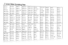 2 Year Bible Reading Plan