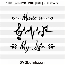 Free svg image & icon. Free Svg Music Is My Life Svgbomb Com Free Svg Svg Music Clipart