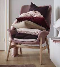 Vedbo Sillon Con Respaldo Alto Gunnared Marron Rosa Claro Ikea Decoraciones De Casa Sillones Decoracion De Interiores