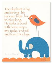 Elephant Rhyme Preschool Poems Zoo Animals Preschool Activities Elmer The Elephants