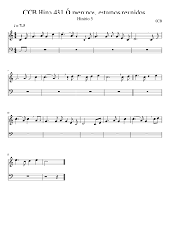We did not find results for: Ccb Hino 431 O Meninos Estamos Reunidos Sheet Music For Violin Cello String Duet Download And Print In Pdf Or Midi Free Sheet Music Musescore Com
