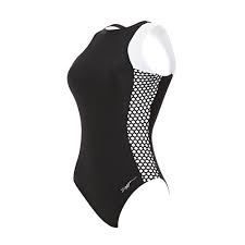 Zoggs Monochrome Clip Back 1182190 In Black Shaping Swimwear Zoggs Women Swimsuits