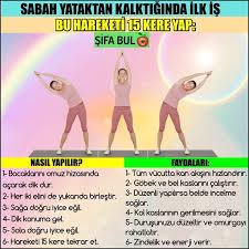 Sabah Yataktan Kalktiginda Ilk Is Bu Hareketi 15 Kere Yap Sifabul Nasil Egzersiz Egzersiz Cizelgesi Egzersiz Programlari