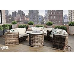 Wilson Fisher Manhattan Large Space Patio Seating Fire Pit Table Set At Big Lots Fire Pit Table Fire Pit Table Set Patio Seating