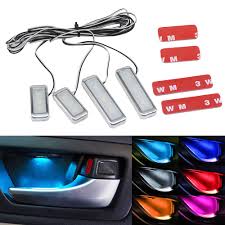 Ortam Isigi Led Atmosfer Isigi Oto Ic Ic Kapi Kase Kolu Kol Dayama Isik Araba Kapi Ic Isik Dekoratif Lamba Dekoratif Lambalar Aliexpress