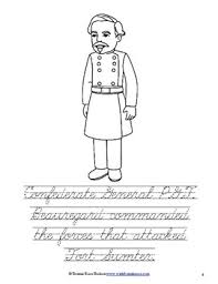 Coloring pages that capture the american civil war featuring president lincoln, general lee, and general grant. Leaders Of The American Civil War Coloring Book Level C By Writebonnierose