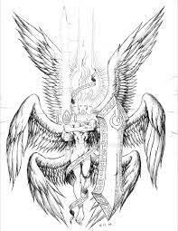 Another School Project Hierarchy Of Angels And Demons From Various Sources Presented A Bit Cartoony Copyright Fantasy Concept Art Angel Art Angel Drawing