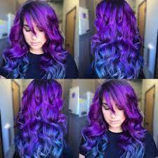 Blonde hair highlights can be pink, blue, purple, green, or any other combination of hues you like. Pin By Hyuyen Phigle On Hair Purple Ombre Hair Hair Styles Cool Hair Color
