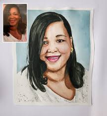 Hand-painted Custom Watercolor Portrait From Your Photo