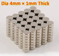 Magnets 4x1 mm Disc small strong thin round craft magnet 4mm dia x 1mm