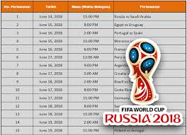 Kelayakan piala dunia 2018 & piala asia 2019. Jadual Penuh Perlawanan Fifa 2018 Waktu Malaysia