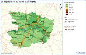 Angers, un territoire labellisé nature. Carte Geographique Touristique Et Plan Du Maine Et Loire 49 Angers