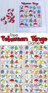 free pokemon bingo game printable do your kids love pokemon download and print this free pok pokemon themed party pokemon birthday party pokemon party games