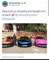 And once this was sorted, the cars departed coscharis' garage for the homes of their new owners. Photos Billionaire Businessman Femi Otedola Buys Three Ferrari Portofino Cars For His Three Daughters 36ng