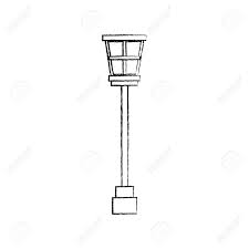 Lamp post stock vectors, clipart and illustrations. Street Lamp Post Light Decoration Vintage Vector Illustration Royalty Free Cliparts Vectors And Stock Illustration Image 91203351