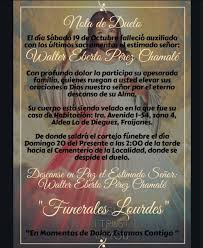 WALTER EBERTO PÉREZ CHAMALÉ Q.E.P.D. 🙏