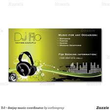 Get the look you want without the hassle. Dj Deejay Music Coordinator Business Card Zazzle Com Music Business Cards Dj Business Cards Wedding Business Card