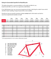 Cannondale Apparel Size Chart 2019