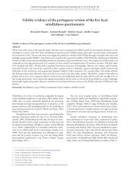 It's easy to roll your eyes at the word 'mindfulness'. Pdf Validity Evidence Of The Portuguese Version Of The Five Facet Mindfulness Questionnaire